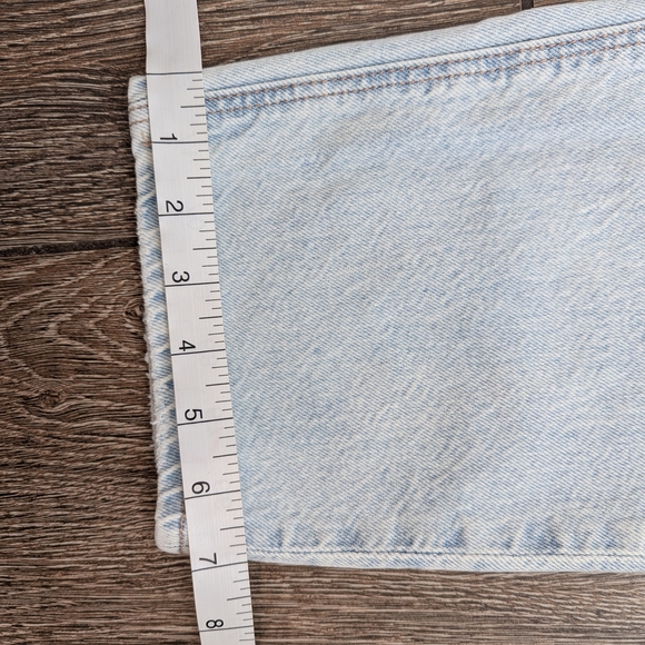 American Eagle Strigid Highest Rise Baggy Straight Jean Size 2 Crossover Waist - Picture 14 of 14